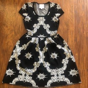 Black & White Romeo & Juliet Couture Dress